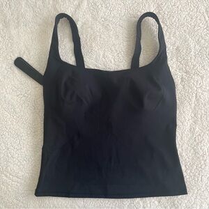 Skims Obsidian Nike Matte Square Neck Tank - Size Small
